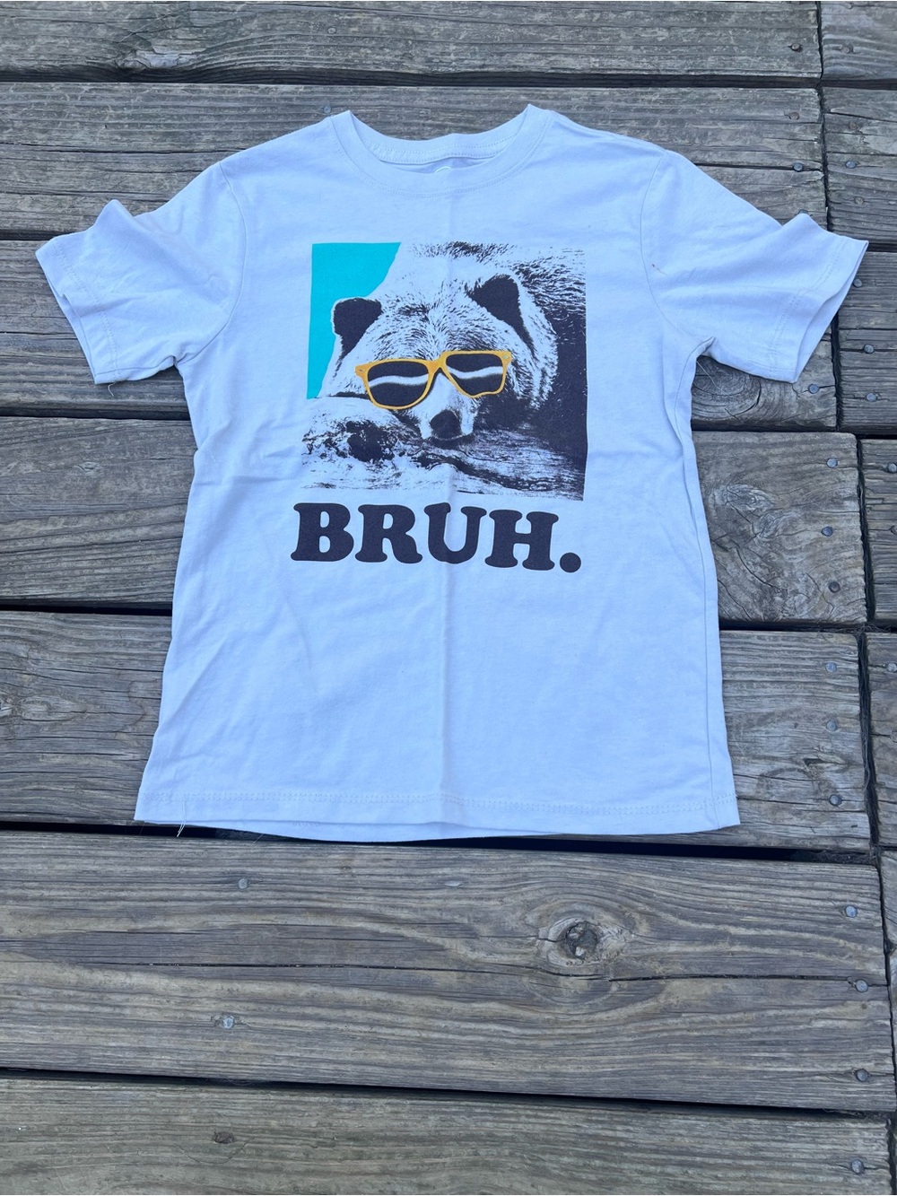 Kids 'Bruh' Graphic Tee - WONDER NATION size med/8